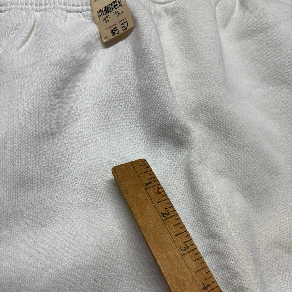 Vintage 90s Fruit Of The Loom Made In USA Sweatpants Joggers Deadstock White NWT